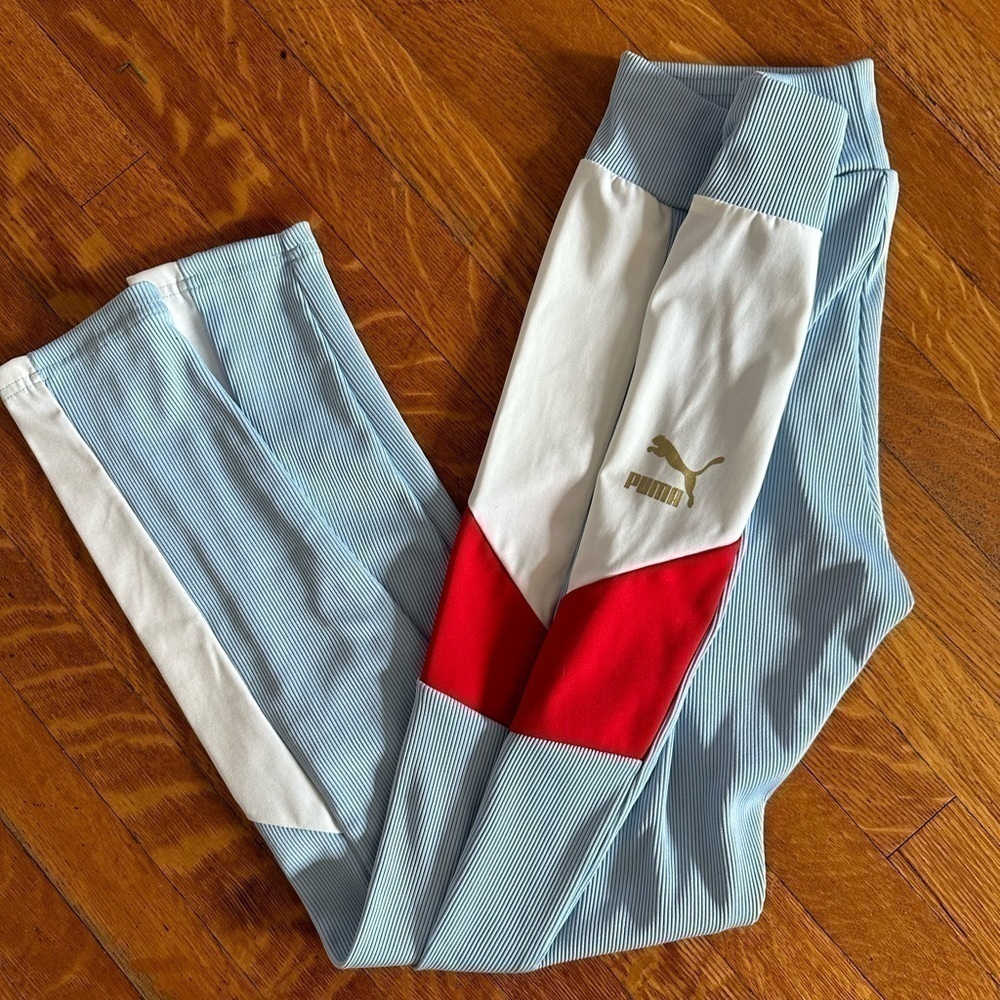 PUMA Retro Style Ribbed Color Block Leggings, Excellent condition - Picture 3 of 6
